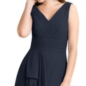 Azazie Juliana Dark Navy Long Dress